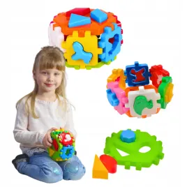 sorter-hexagon-kostka-edukacyjna-ksztalty-kolory-zwierzeta-klocki