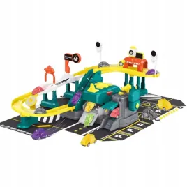 tor-samochodowy-parking-z-motywem-kosmosu-i-dinozaurem-swiatla-i-dzwieki