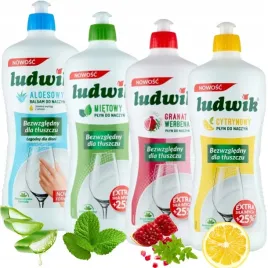 ludwik-zestaw-mix-plynow-do-mycia-naczyn-balsam-plyn-do-zmywania-4x-900g