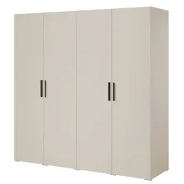 szafa-uchylna-napoli-4d-200-kaszmir-czarny-lub-zloty-uchwyt
