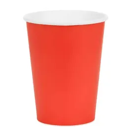 kubeczki-papierowe-monokolor-czerwony-partydeco-250-ml-6-szt
