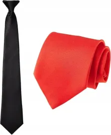 2x-krawat-czerwony-i-czarny-wiazany-100percent-poliester-150cm-idealny-do-pracy