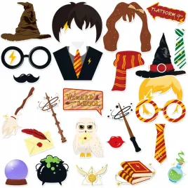 gadzety-rekwizyty-do-zdjec-harry-potter-selfie-fotobudka-urodziny-25-sztuk