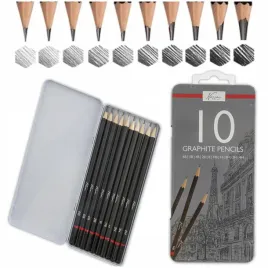 olowki-profesjonalne-do-szkicowania-rysowania-zestaw-10szt-olowkow-w-etui