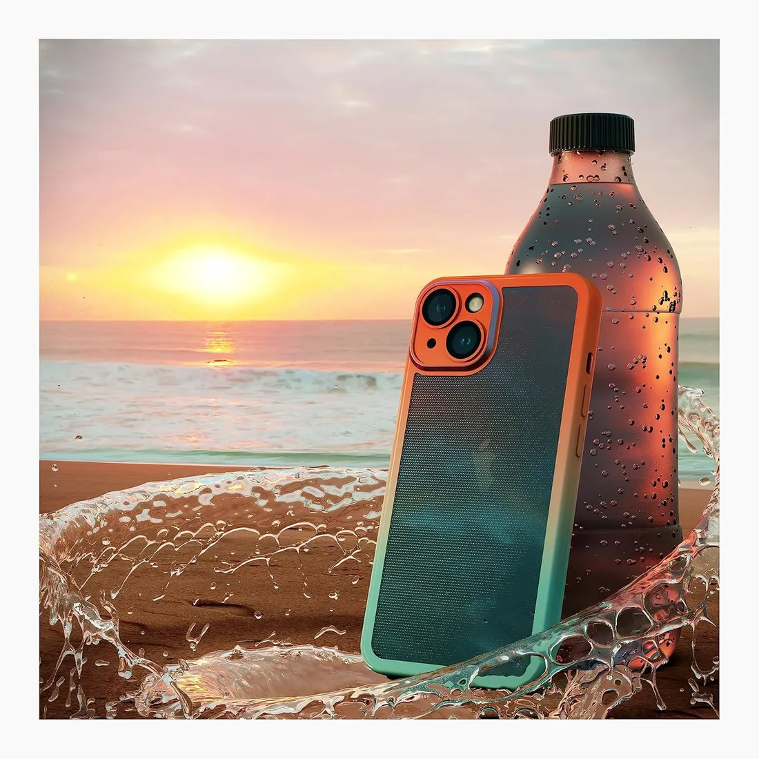 etui-iphone-14-plus-case-pancerne-gradient-czarno-pomaranczowe-stan-nowy