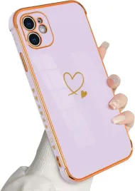 etui-iphone-11-silikonowe-blyszczace-serca-zlote-case-kobiece