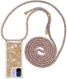 etui-xiaomi-redmi-12c-z-brokatem-i-lancuszkiem-yuhootech-tpu