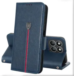 etui-portfel-honor-x8b-skorzane-magnetyczne-stojak-niebieskie