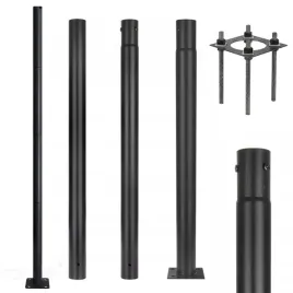 slup-maszt-oswietleniowy-skladany-do-lamp-ulicznych-latarni-kotwa-4m-fi60