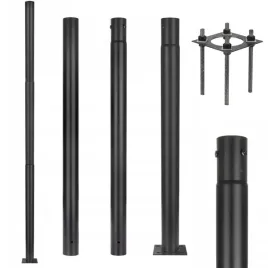 slup-oswietleniowy-skladany-do-lamp-ulicznych-latarni-3m-60mm-czarny-kobi