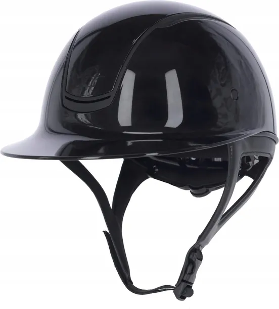 KASK JEŹDZIECKI ECLIPSE POLO LAKIEROWANY CZARNY 56 - 58cm COVALLIERO