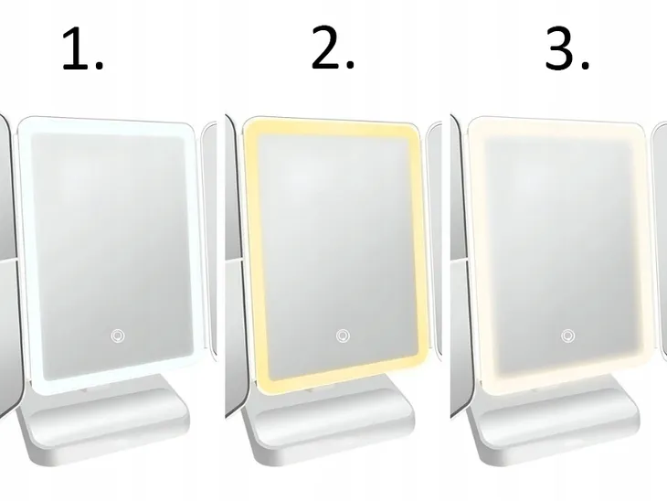 lusterko-stojace-bialy-arsa-go-stan-nowy-marka-bez-marki