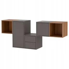 ikea-eket-kombinacja-szafek-sciennych-ciemnoszary-orzech-175x35x70-cm