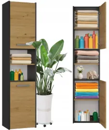 slupek-lazienkowy-szafka-regal-6-polek-40-cm-dab-artisan-antracyt
