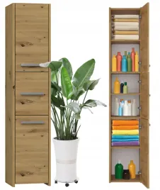 slupek-lazienkowy-szafka-stojaca-30cm-dab-artisan-3-drzwi-6-polek-regal