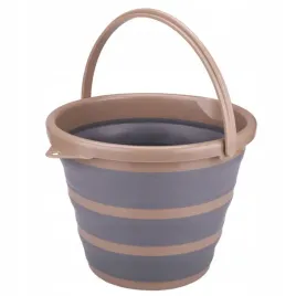 wiadro-skladane-mokka-10l-szaro-bezowe-uniwersalne-z-uchwytem