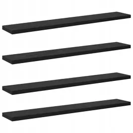 polka-na-ksiazki-4-pcs-czarny-60-x-10-x-1-5-cm