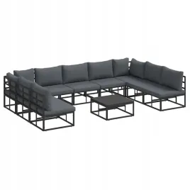 zestaw-sof-na-ogrod-z-poduszka-10-pcs-czarny-aluminium