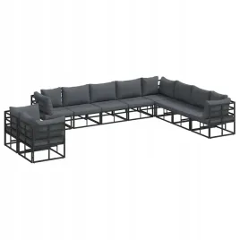 zestaw-sof-na-ogrod-z-poduszka-10-pcs-czarny-aluminium