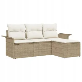 zestaw-sof-na-ogrod-z-poduszka-4-pcs-bezowy-polirattan