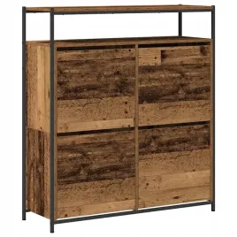 szafka-na-buty-z-4-szufladami-stare-drewno-100x34x