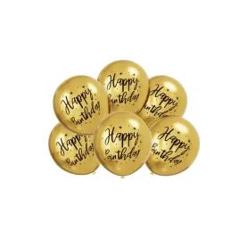 balon-lateksowy-6szt-happy-birthday-30-cm-chrom-zloty-urodziny