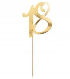 topper-na-tort-18-urodziny-zloty-21-cm