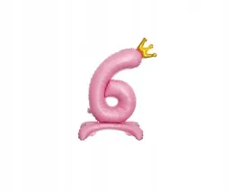 balon-foliowy-stojacy-cyfra-6-rozowa-z-korona-85-cm