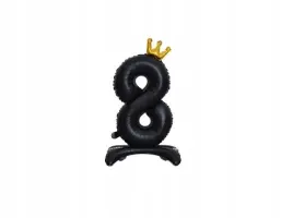 balon-foliowy-stojacy-cyfra-8-czarna-z-korona-85-cm