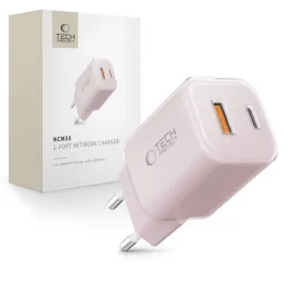 tech-protect-ncm33w-2-port-network-charger-pd33w-qc3-0-baby-pink
