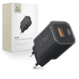 tech-protect-ncm33w-2-port-network-charger-pd33w-qc3-0-black