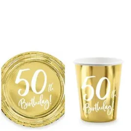 komplet-kubeczki-talerzyki-zlote-50-urodziny-40th-birthday-12-elementow