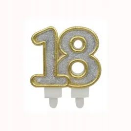 swieczka-urodzinowa-na-tort-srebrno-zlota-z-brokatem-cyfra-18-8-cm