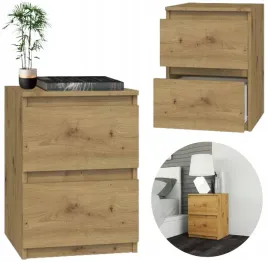 szafka-nocna-2-szuflady-stolik-nocny-mala-komoda-dab-artisan-premium