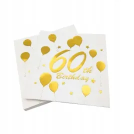 serwetki-na-60-urodziny-60-th-birthday-balony-bialo-zlote-33x33cm-10szt