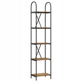 polka-na-ksiazki-stare-drewno-40-x-30-x-183-cm