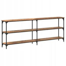 stol-konsolowy-z-polka-stare-drewno-200-x-29-x-75-cm