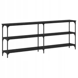 stol-konsolowy-z-polka-czarny-dab-200-x-29-x-75-cm