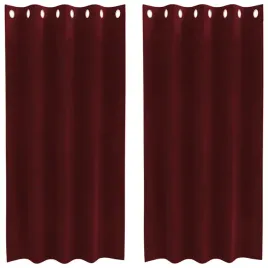 zaslony-z-zaslonami-2-pcs-czerwone-wino-140-x-175-cm-aksamit
