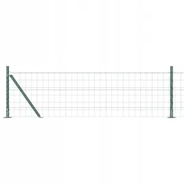 ogrodzenie-z-slupkami-zielony-0-6-x-25-m-stal