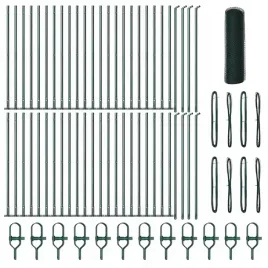 ogrodzenie-z-slupkami-zielony-0-5-x-100-m-stal-pokryta-pcv