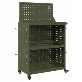 wozek-narzedziowy-z-polka-z-kolem-oliwkowy-65-x-35-x-111-cm