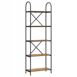 polka-na-ksiazki-stare-drewno-60-x-30-x-183-cm