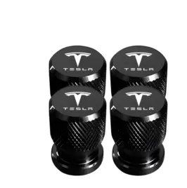 nowoczesne-stylowe-czarne-nakretki-na-wentyle-tesla-z-logo-tesla-trwale
