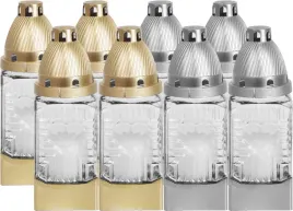 znicz-szklany-418mk-mix-16h-8szt-transparentny
