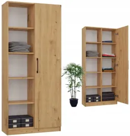 regal-biurowy-80cm-szafka-na-ksiazki-segregatory-10-polek-polotwarty