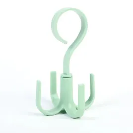 wieszak-do-szafy-na-apaszki-paski-torebki-organizer-haczyk-obrotowy-zielony