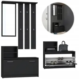 garderoba-wieszak-szafka-na-buty-lustro-nowoczesna-do-przedpokoju-czarna