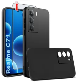 zestaw-etui-do-realme-c71-or-matowe-czarne-silikon-slim-szklo-9h
