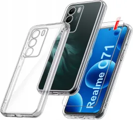 etui-do-realme-c71-wzmacniane-clear-case-2mm-szklo-9h